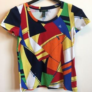 Women’s multicolor polo shirt